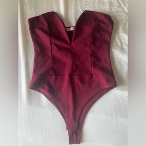 Size medium red bodysuit